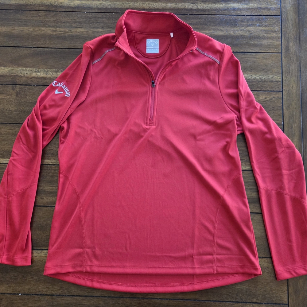 Mens Callaway Weather Series Quarter Zip Golf Pullover Medium